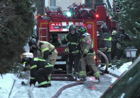 В Москве потушили пожар в усадьбе Лопухиных
