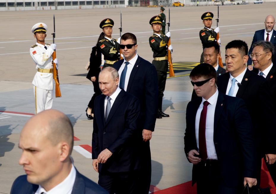 Владимир Путин во время визита в Китай, октябрь 2023 года