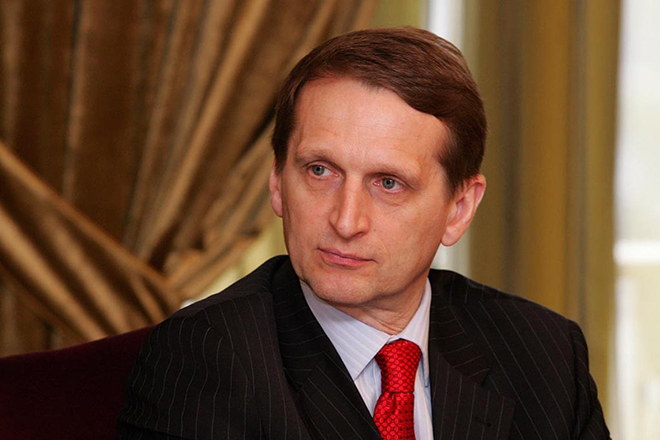 Директор Службы внешней разведки Сергей Нарышкин