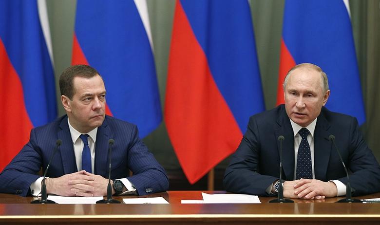 Дмитрий Медведев и Владимир Путин