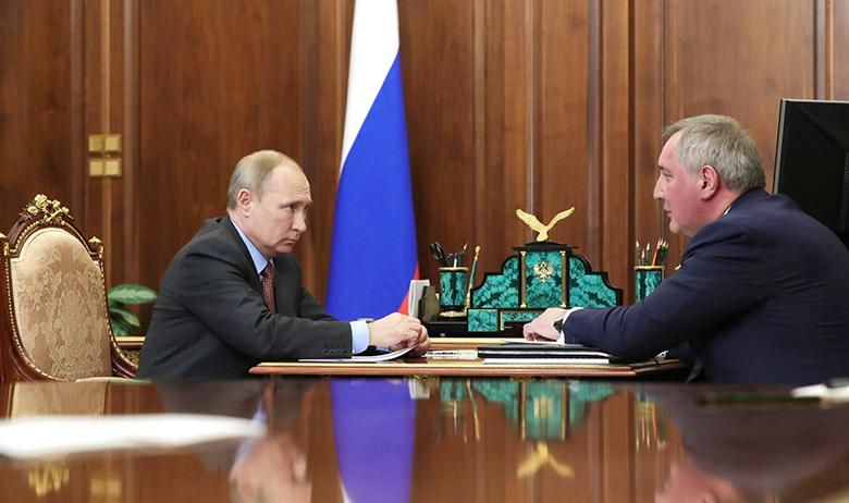 Владимир Путин и Дмитрий Рогозин
