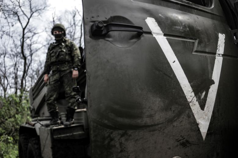 Военнослужащий РФ из расчета реактивной системы залпового огня «Град»