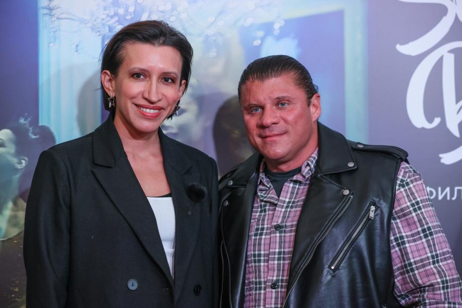 Актриса Елена Борщева на премьере фильма «Спящая красавица» в кинотеатре «Октябрь»