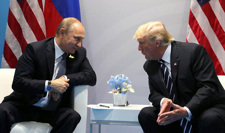 Президент РФ Владимир Путин и президент США Дональд Трамп
