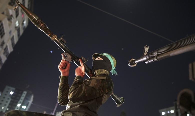 Вооружённый боец палестинского исламистского движения ХАМАС, сектор Газа, 2018