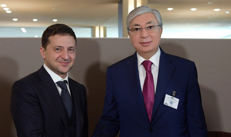 Владимир Зеленский и Касым-Жомарт Токаев