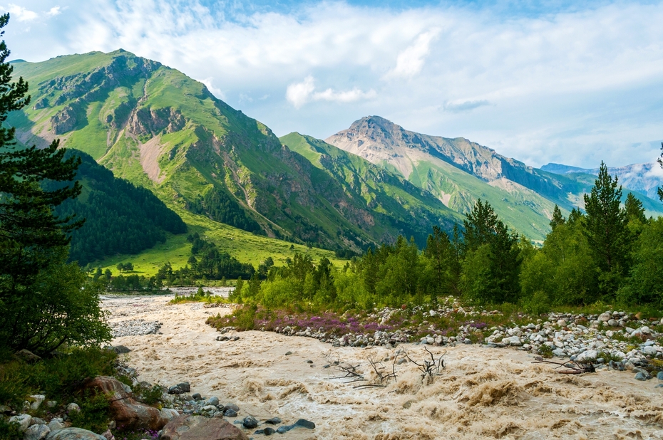 Нарзанная долина, Северный Кавказ, Кабардино-Балкария.