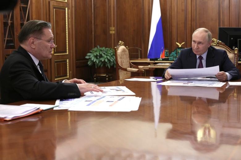 Владимир Путин и Алексей Лихачев