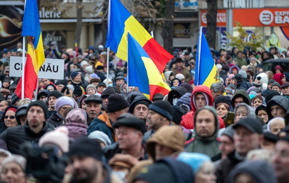 Акция протеста оппозиции в Кишиневе