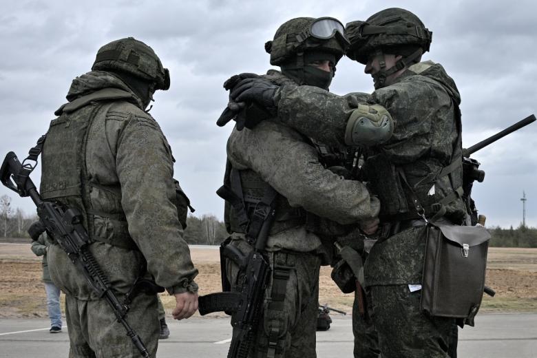 Военнослужащие во время совместных учений России и Белоруссии