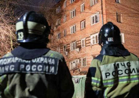Момент обрушения подъезда дома в Ростове-на-Дону попал на видео