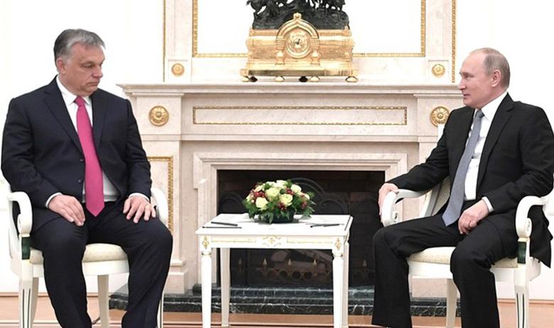 Президент России Владимир Путин и премьер-министр Венгрии Виктор Орбан