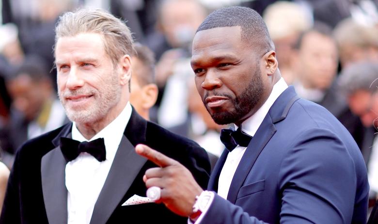 Актёр Джон Траволта и рэпер 50cent