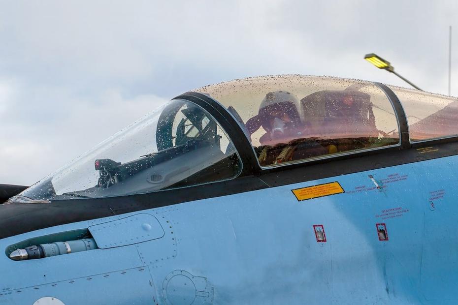 Летчик истребителя Су-35