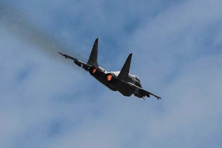 Случайно разбивший МиГ-29 летчик опубликовал фото в очках ночного видения
