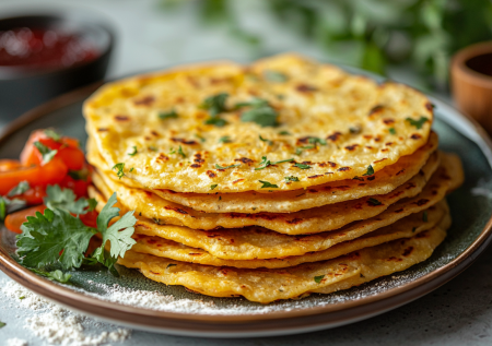Веганские лепешки на сковороде: просто и безумно вкусно