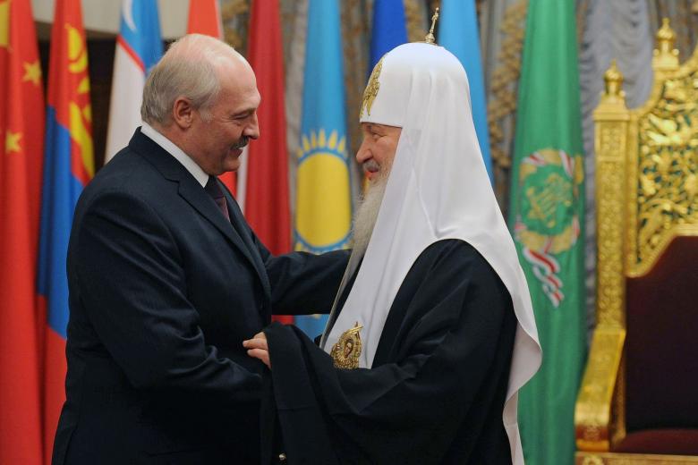 Александр Лукашенко и патриарх Кирилл