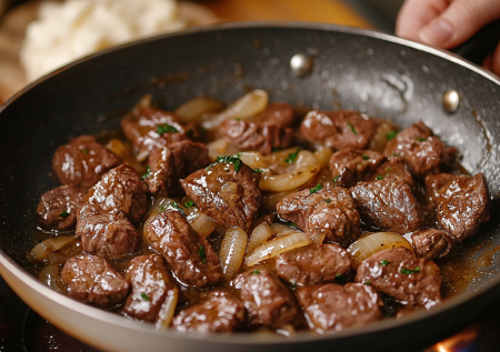 Говяжья печень в сметане с луком: готовим быстро деликатесный ужин