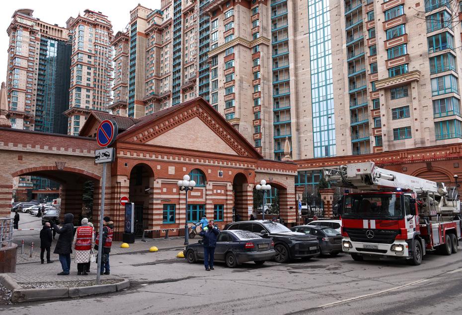 На месте взрыва в жилом комплексе «Алые Паруса» на северо-западе Москвы