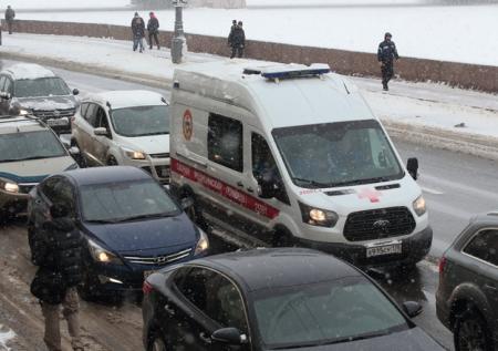 Скорая попала в ДТП на Садовом кольце в Москве