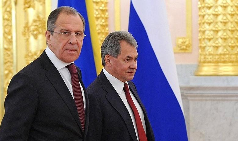 Министр обороны Сергей Шойгу и министр иностранных дел Сергей Лавров