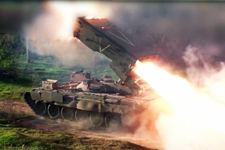 Боевая работа расчетов ТОС-1А «Солнцепек»
