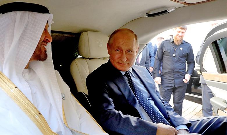 Президент РФ Владимир Путин встретился с наследным принцем Абу-Даби Мухаммедом Аль Нахайяном в Москве 