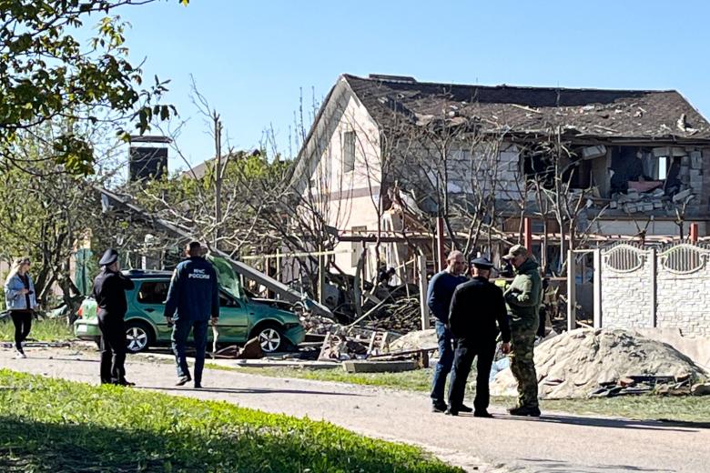Последствия взрыва в Белгороде