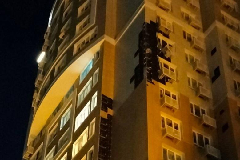 Результат атаки беспилотника в Белгороде