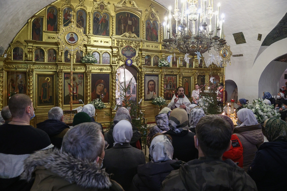 Рождественское богослужение в храме