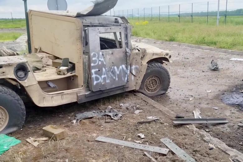 Поврежденная техника на месте ликвидации украинской ДРГ в Белгородской области