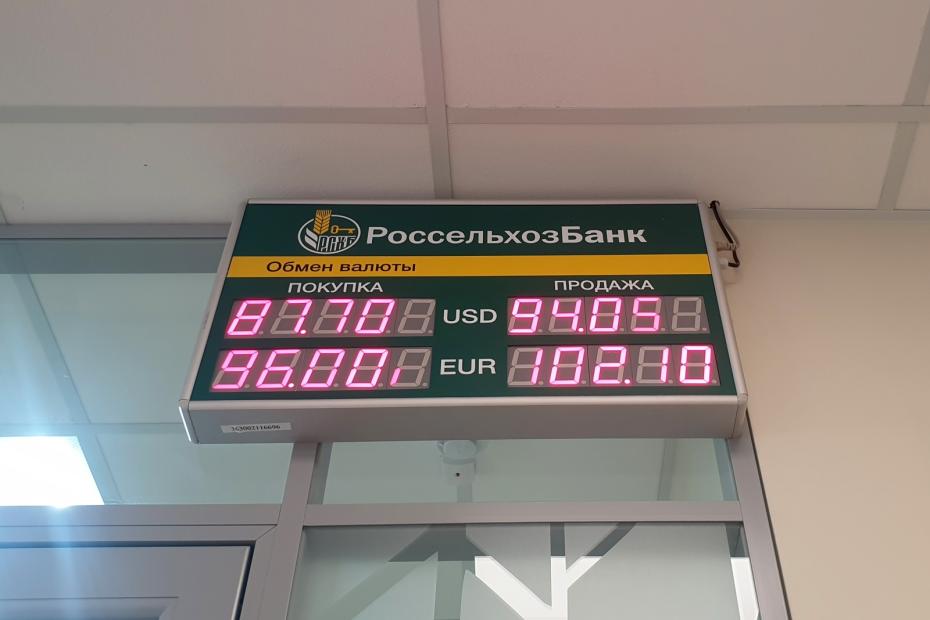 Курс валют в Россельхозбанке 