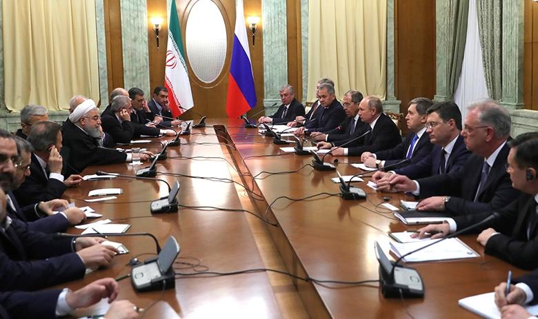 Переговоры президентов Ирана и России Хасана Роухани и Владимира Путина