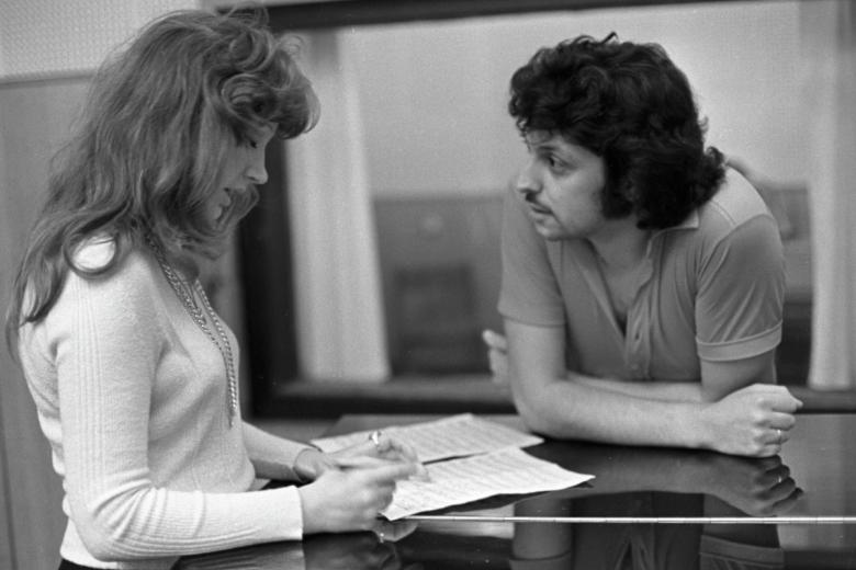 Композитор Вячеслав Добрынин и певица Алла Пугачева, 1980 год