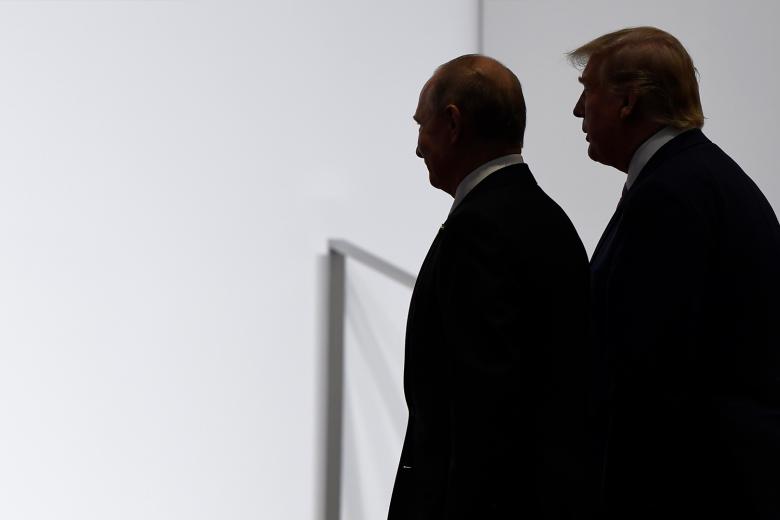 Президент РФ Владимир Путин и президент США Дональд Трамп