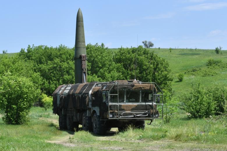 Оперативно-тактический ракетный комплекс «Искандер М» Вооруженных сил России в зоне проведения специальной военной операции на Украине