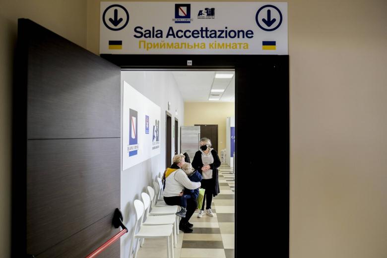 Италия, беженцы с Украины