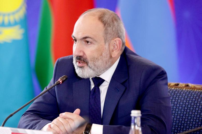 Премьер-министр Республики Армения Никол Пашинян на заседании Совета коллективной безопасности ОДКБ