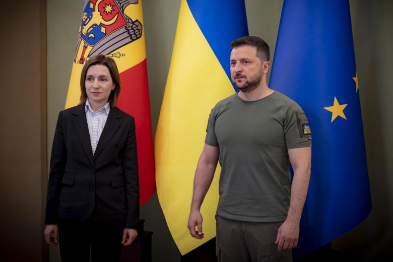 Майя Санду и Владимир Зеленский