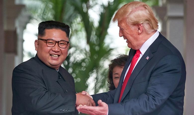 Ким Чен Ын и Дональд Трамп