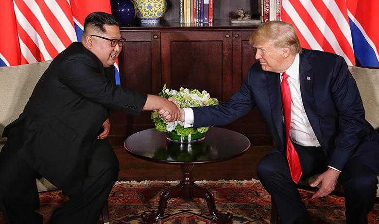 Ким Чен Ын и Дональд Трамп