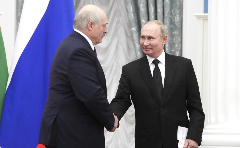 Александр Лукашенко и Владимир Путин