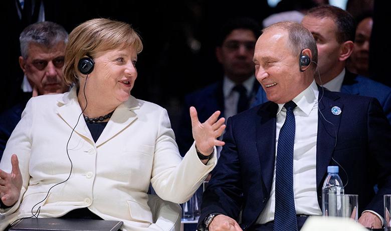 Ангела Меркель и Владимир Путин