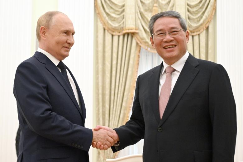 Встреча президента РФ Владимира Путина с премьером Госсовета КНР Ли Цяном 