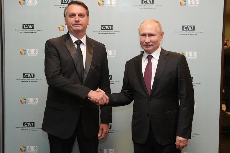 Жаир Болсонару и Владимир Путин