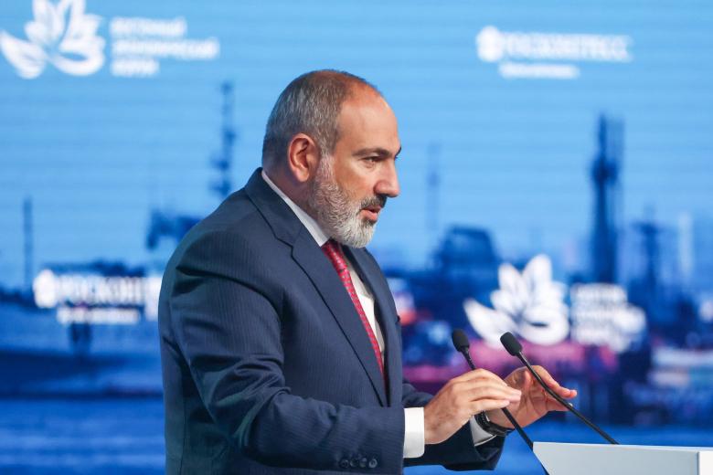 Премьер-министр Армении Никол Пашинян на пленарном заседании Восточного экономического форума — 2022