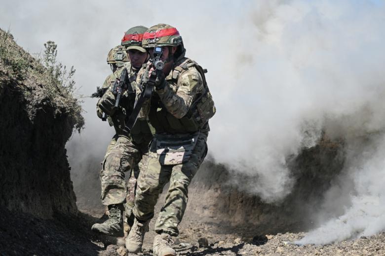 Военнослужащие штурмового подразделения ВС РФ