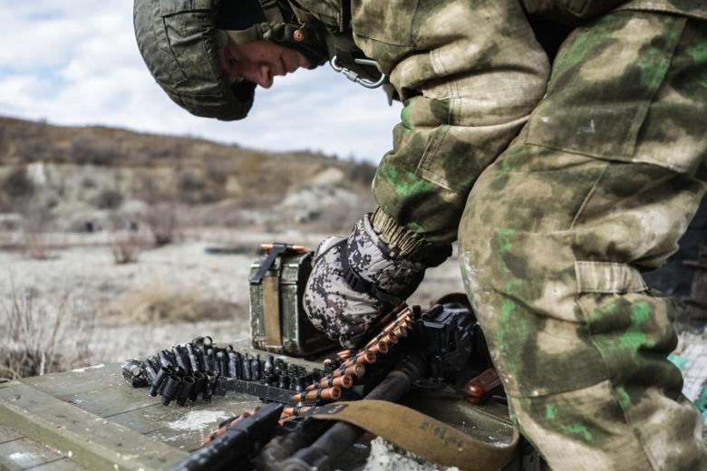 Военнослужащий РФ в зоне проведения СВО