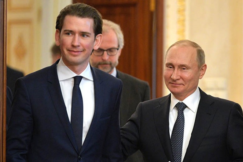 Себастьян Курц и Владимир Путин