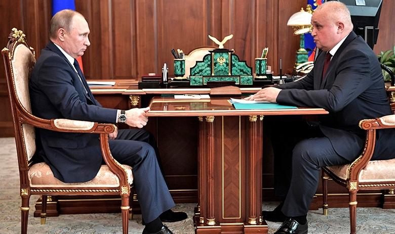 Президент РФ Владимир Путин и Сергей Цивилев